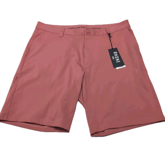 RHONE Commuter 9 inch Shorts Mens Size 33 Stretch Golf Nantucket Red NEW NWT - Picture 1 of 11